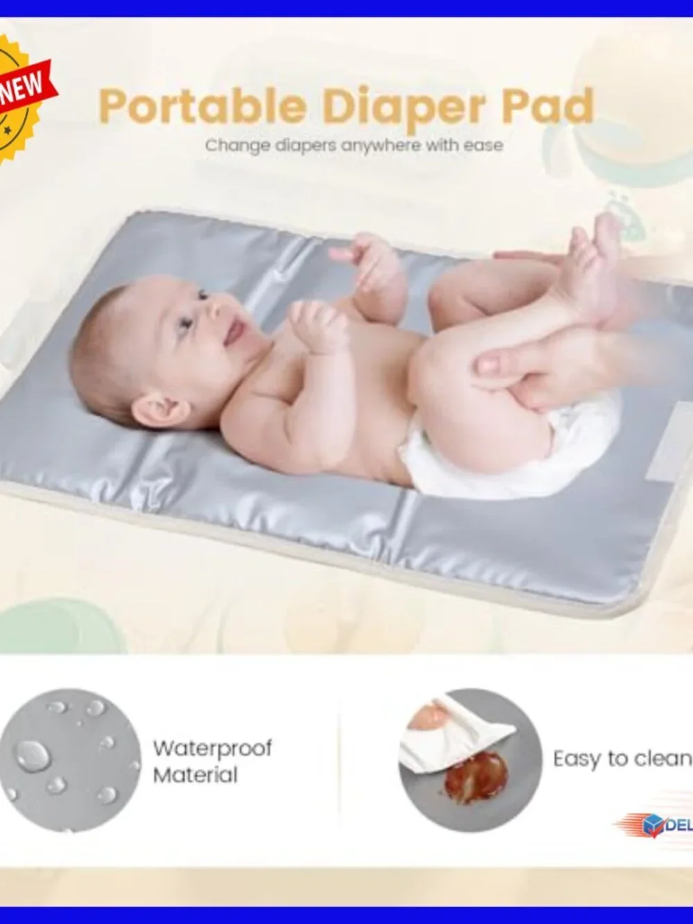 Puffer Quilted Diaper Backpack with Insulated Pockets, Changing Pad